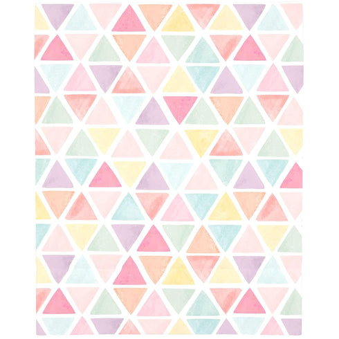 Super Soft Fitted Crib Sheet - Watercolor Rainbow Design