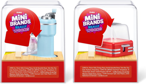 1 Set Mini Brands Really Works Magic Cook Kitchen Capsule Series Ice Cream Maker & Popcorn Machine by ZURU, Miniature