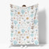Summer 60x80inch Ocean Boho Baby Blankets for Boy Girl Seashells Conch Starfish Corals Anchors Soft Flannel Nursery Bed