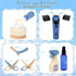 Set, Barber Shop Pretend Play Kids Shaving Kit Wooden Hair Salon Toys for Boys with Wearable Beard, Electric Shaver