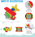DolliBu Bi Plane Bath Buddy Squirter, Floating Bi-plane Rubber Bath Toy for Fun Water Squirting Bathtime Play.