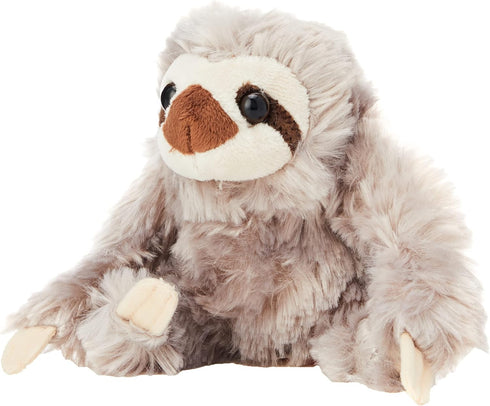Wild Republic Pocketkins Sloth Stuffed Animal, 5 Inches, Gift for Kids, Plush Toy Made from Spun Recycled Water Bottles
