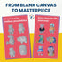 3-12 6 Rock Buddies - DIY Resin Shaped Stone Like Material Animal Figures - Ideal Arts and Crafts for Kids Yrs old
