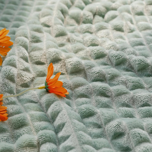 3D Cozy 30 40 Inch HOMRITAR Flannel Fleece Baby Blanket for Unisex Sage Green Super Soft Plush Toddler Blanket