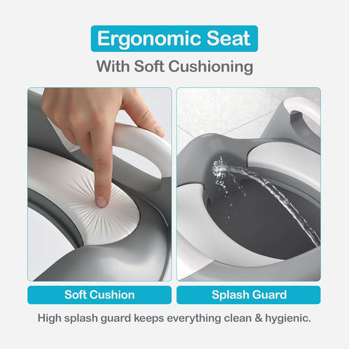 TIVONEL 3-in-1 5-Level Toddler Potty Training Toilet Seat with Ladder | Foldable Toilet Potty Training Seat with Step
