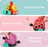 6-12 7 8 9 10 11 18 1 2 iPlay, iLearn Baby Toy Train, Infant Soft Cars for Month Boy, Musical Push N Go Truck, Toddler