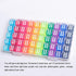 jrceliy 50 Set, 14mm 6 Pieces Dice Bulk Sided Colored Dices for Board Games, Math Learning,Classroom