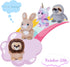 My OLi 5" Plush Toys Set, Bundle of 4 Fairy Tale Animal Toys, Unicorn, Lion, Rabbit, Sloth for Kids