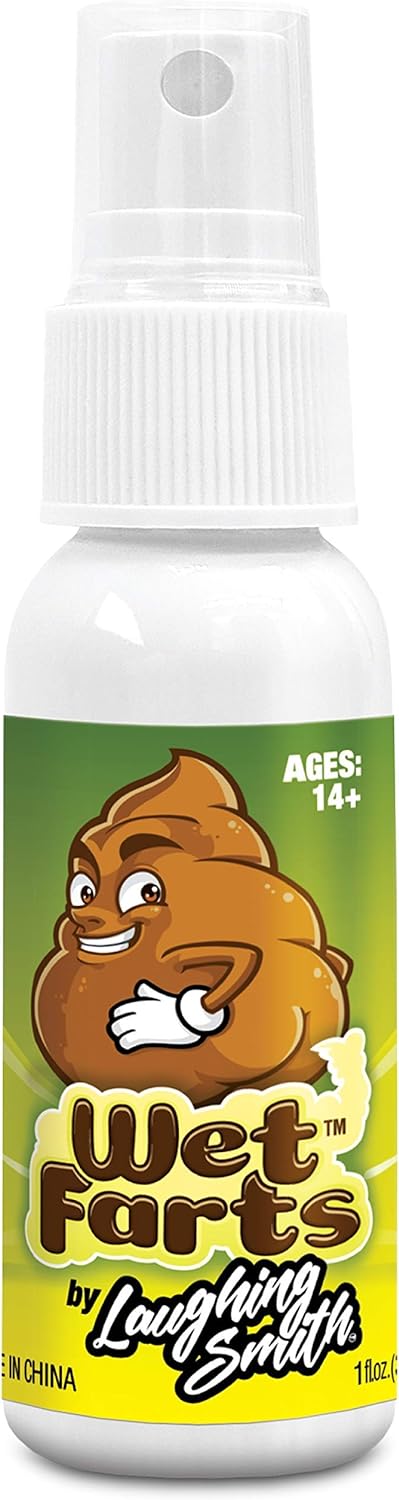 Laughing Smith Wet Farts Potent Stink Spray Extra Strong Gag Gift for Adults or Kids - Non Toxic Prank