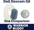Warrior Buddy Diabetes Accessories compatible with 18" dolls or plush toys. (Dexcom G6, Plastic)