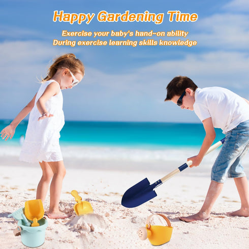 Wheelbarrow, Wheelbarrow 4-8, Mostop Kids Gardening Tools Outdoor Toys with Kids Outside Toys for Kids Age Educational