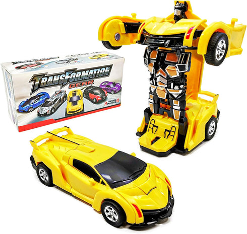 Present for 3-6 Year Old Boys | Transforming Cars Toys for 3-8 Year Old Boys | Friction Powered Truck Toys for Kids