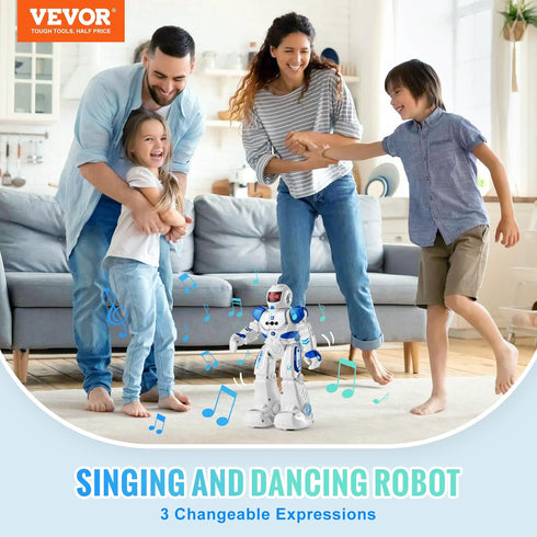 Programmable 3+ VEVOR RC Robot Toys for Kids, Gesture Sensing Remote Control Smart Robot, Interactive Walking Singing