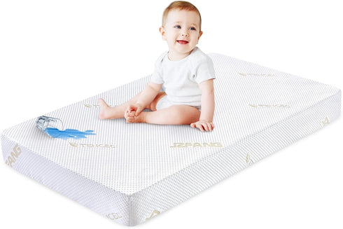 52" 28", Premium Crib Mattress Pad Cover Waterproof Protector Sheets x Soft, Comfortable and Breathable