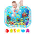 Extra Big Infant Water Mat, Large Water Play Mat, Seas and Oceans Tummy Baby Toys with BB Call, Fun Early Development