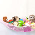 PLS Stuffed Animal Toy Hammock Net for Wall Hanging, Plush Toy Storage, Kids Room Organization, Pink