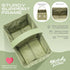 Luxurious Baby Diaper Caddy, Nursery Storage Basket for Newborn Essentials, Travel Baby Basket for Diapers Baby Wipes