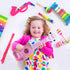 17" 4 3, 4, 5, 6, 7 YOLOPARK Kids Toy Guitar for Girls Boys, Mini Toddler Ukulele Guitar with Strings Keep Tones Can