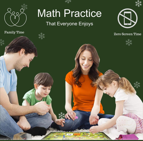 1 Multiplication and Division Game - Fun Math Board Game, Easy Start STEM Toy, Educational Gift for Kids (Girls