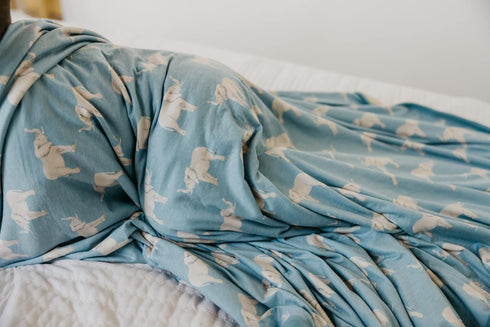 Peanut Knit Baby Swaddle Blanket