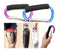 Large Stroller Hooks for Mommy, 2 pcs Carabiner Organizer for Hanging Purses, Diaper Bag, Shopping Bags (Blue+Purple)