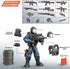 SWAT Model Equipment Assembly Building Block Toys, 8 PCS City Police Action Mini-Figures with Military Weapons