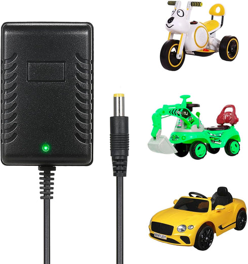 6V Charger for Ride on Toys, 6V Battery Charger for Kids Ride on Car, 6 Volt Charger for Powered Wheels Accessories