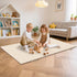 39X59Inch Vegan Leather Play Mat for Baby Trifold Thick | Soft Padded Foam Floor Mat for Kids Playroom | Foldable