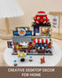 Set 722 (1218) Japanese City Street View Takoyaki Shop, MOC Creative Mini Building Blocks House pcs, Simulation