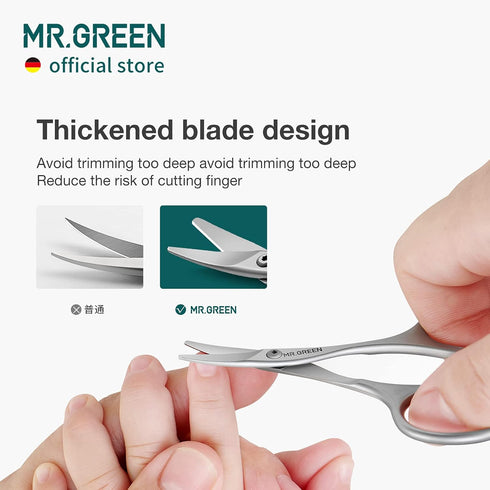 MR.GREEN Baby Nail Scissors Safety Nail Care Clippers Cutter Newborn Baby Convenient Nail Grooming Manicure Tool (Nail