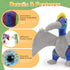 6Pcs 12'' MaoGoLan Stuffed Animals Bulk Dinosaur Plushies with Sequin, Stuffed Dinosaur T-Rex Blue Velociraptor Toys