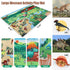 Figures,12 Playset FRUSE Jurassic Dinosaur Toys PCS Realistic Large Dinosaur Figurines with Jumbo Play Mat
