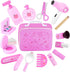 GAGAKU Wooden Makeup Toy Set Pretend Wood Beauty Hair Salon Toys for