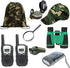 Box O' Mart Set Outdoor Adventure for Kids - Camouflage Camping Exploration Toys with Walkie-Talkies - Backyard