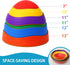 6 Pcs Stepping Stones for Kids - Toddler Sensory Balance Stones for Indoor & Outdoor Obstacle Course, Ages 3-8+