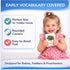 500 1-3 1 1 Words Thick & Sturdy Learning Flash Cards for Toddlers with Rings - Year Old Girl Gifts - Educational