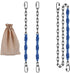 2 Stainless Steel Chains (64") - Heavy Duty Swing Hardware with 4 Quick Connection Buckles for Indoor and Outdoor