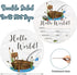 Fishing Baby Milestone Blanket with Birth Stat Sign, Monthly Growth Chart for New Moms Baby Shower
