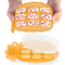 haakaa Silicone Nibble Freezer Tray, Breastmilk Teething Popsicle Mold and Baby Food Maker, BPA Free - Apricot