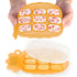 haakaa Silicone Nibble Freezer Tray, Breastmilk Teething Popsicle Mold and Baby Food Maker, BPA Free - Apricot