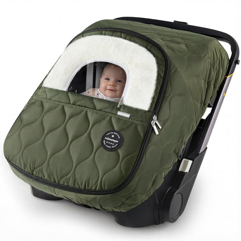 Winter Baby Car Seat Cover, Waterproof, Windproof Warm Winter Car Seat Cover