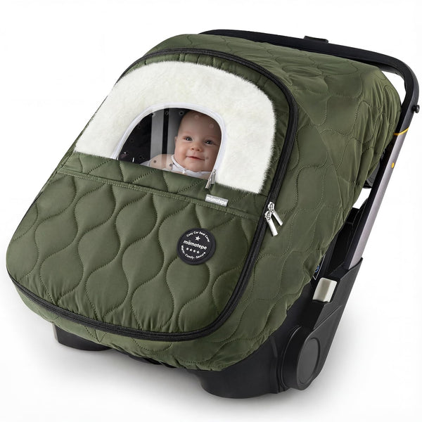 Winter Baby Car Seat Cover, Waterproof, Windproof Warm Winter Car Seat Cover