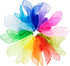 12pcs Square Juggling Silk Dance Scarves, 24 Inches Magic Tricks Performance Props Accessories in 12 Colors