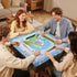 32.6"x32.6" DEVPNR Mahjong Mat for Table with Rules, Noise-Reducing Mahjong Table Cover, Non-Slip Table Cloth