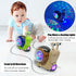Cute Electric Snail Toy for Toddlers - Musical and Luminous Fun (Brown)