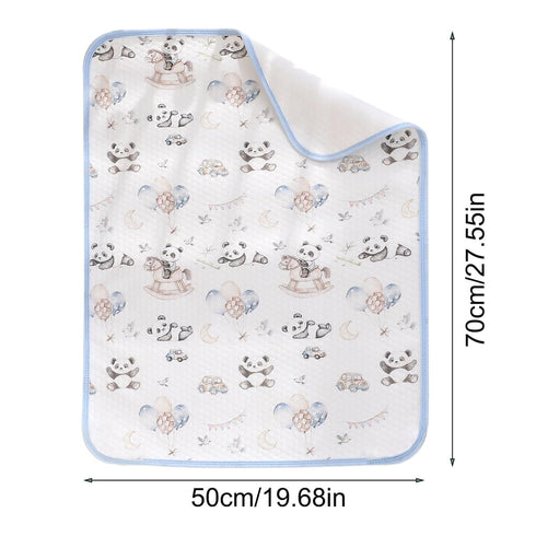 Generic 70x50cm Changing Mat - Waterproof Reusable Diaper, Pad Cover Soft Breathable Liner with Quick Absorb for Infant