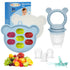 WAJIAYON Baby Breastmilk Popsicle Molds & Fruit Feeder (2 Pack), Baby Food