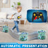 Transforming Police Car RC Toy, 1:18 Scale with Flashing Lights, 360° Rotation for Kids Age 4-12