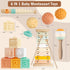 Meytccve 1-3,Wooden 1+ Baby Toys Montessori Toys for Babies Musical Instruments Toy Stacking Building Blocks,Infant