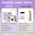 Rebeccah's Well Being 4 Settings, Portable Bottle Warmer for Travel with built in Nightlight, Fast Heat Lightweight